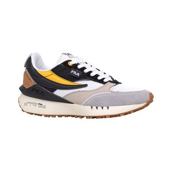 Tenis-Casual-Preto-Branco-e-Amarelo-Renno-Vintage-|-Fila-Tamanho--41---Cor--PRETO-0